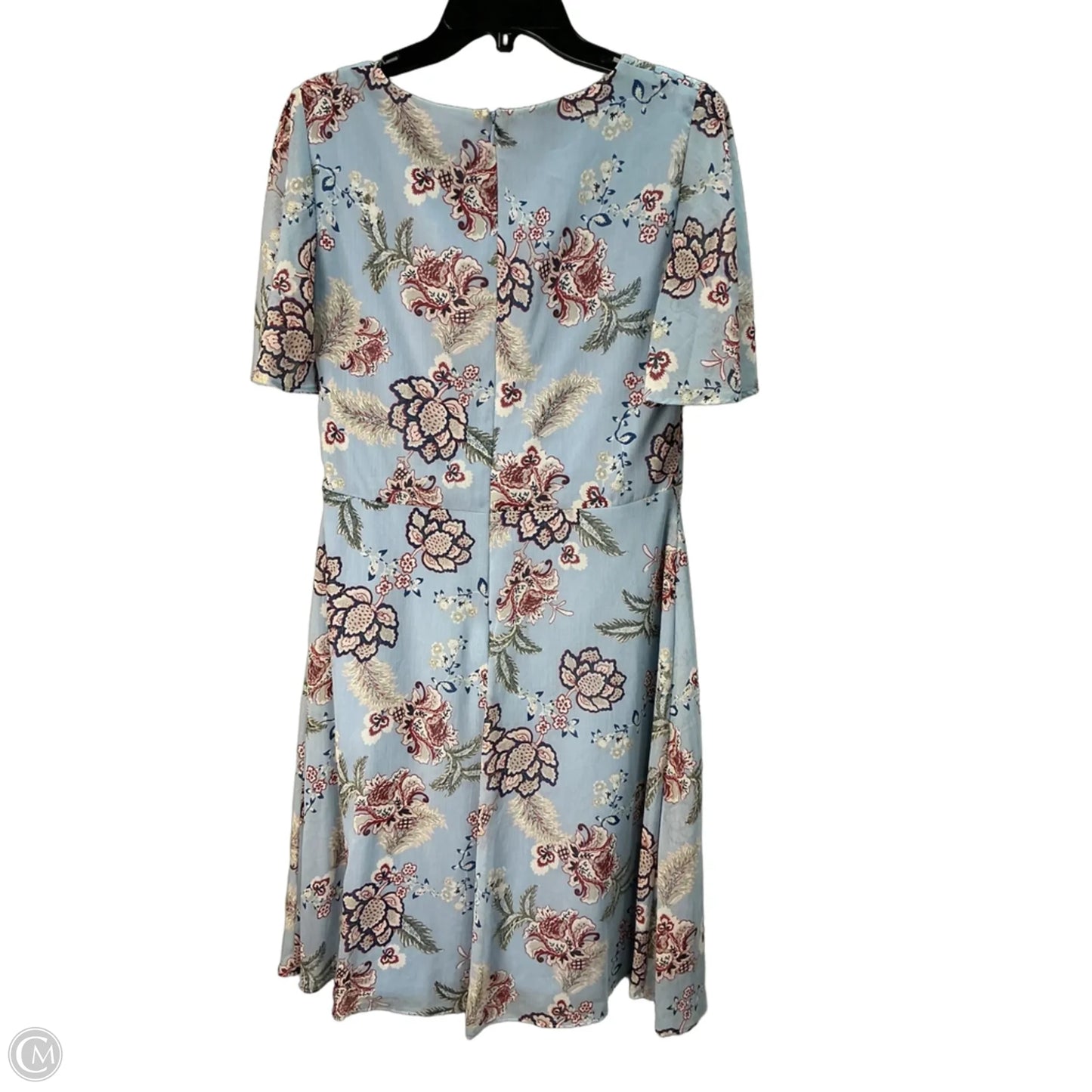 Dress Casual Midi By Lauren By Ralph Lauren In Blue, Size: M