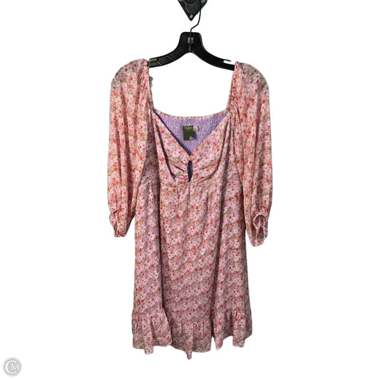 Dress Party Midi By Taylor In Pink, Size: 10