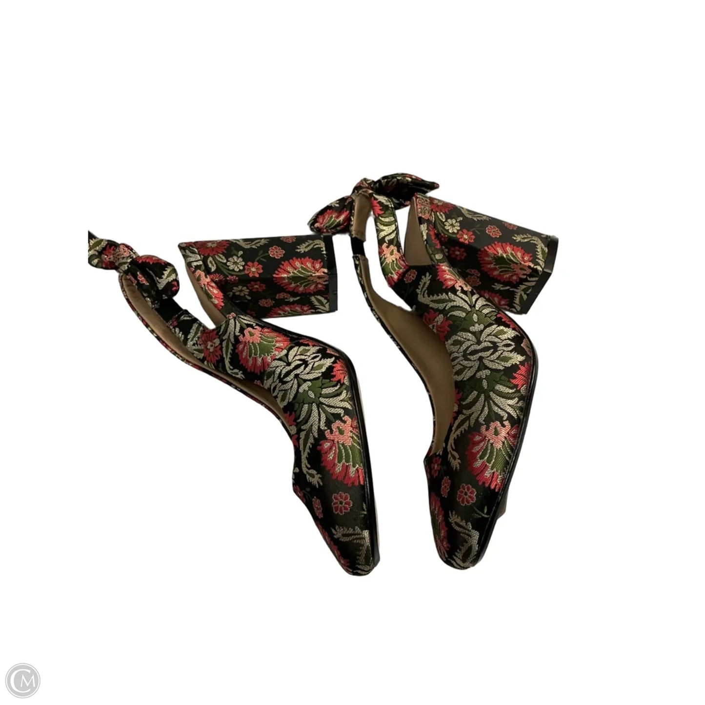 Shoes Heels Block By Anthropologie In Black & Pink, Size: 6