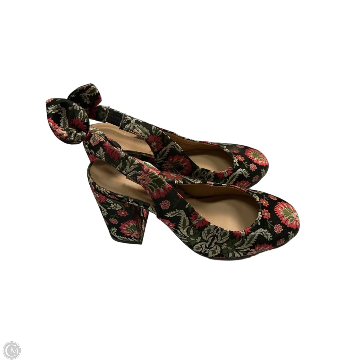 Shoes Heels Block By Anthropologie In Black & Pink, Size: 6