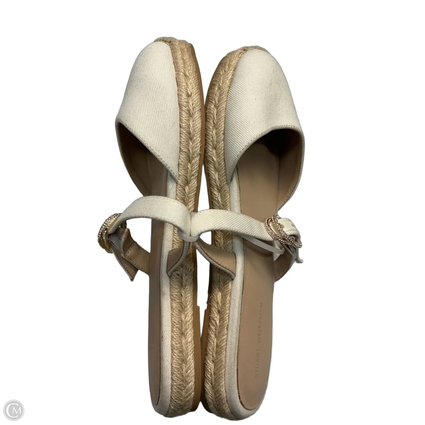 Shoes Designer By Stuart Weitzman In White, Size: 9.5