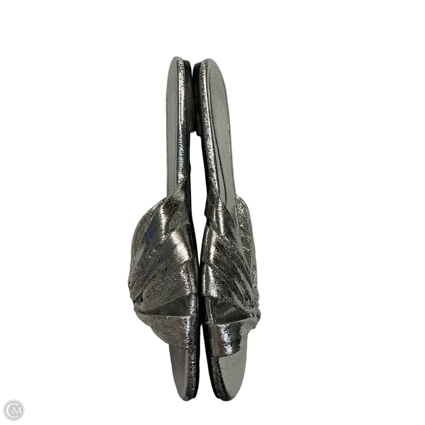 Sandals Flats By Zara In Silver, Size: 9