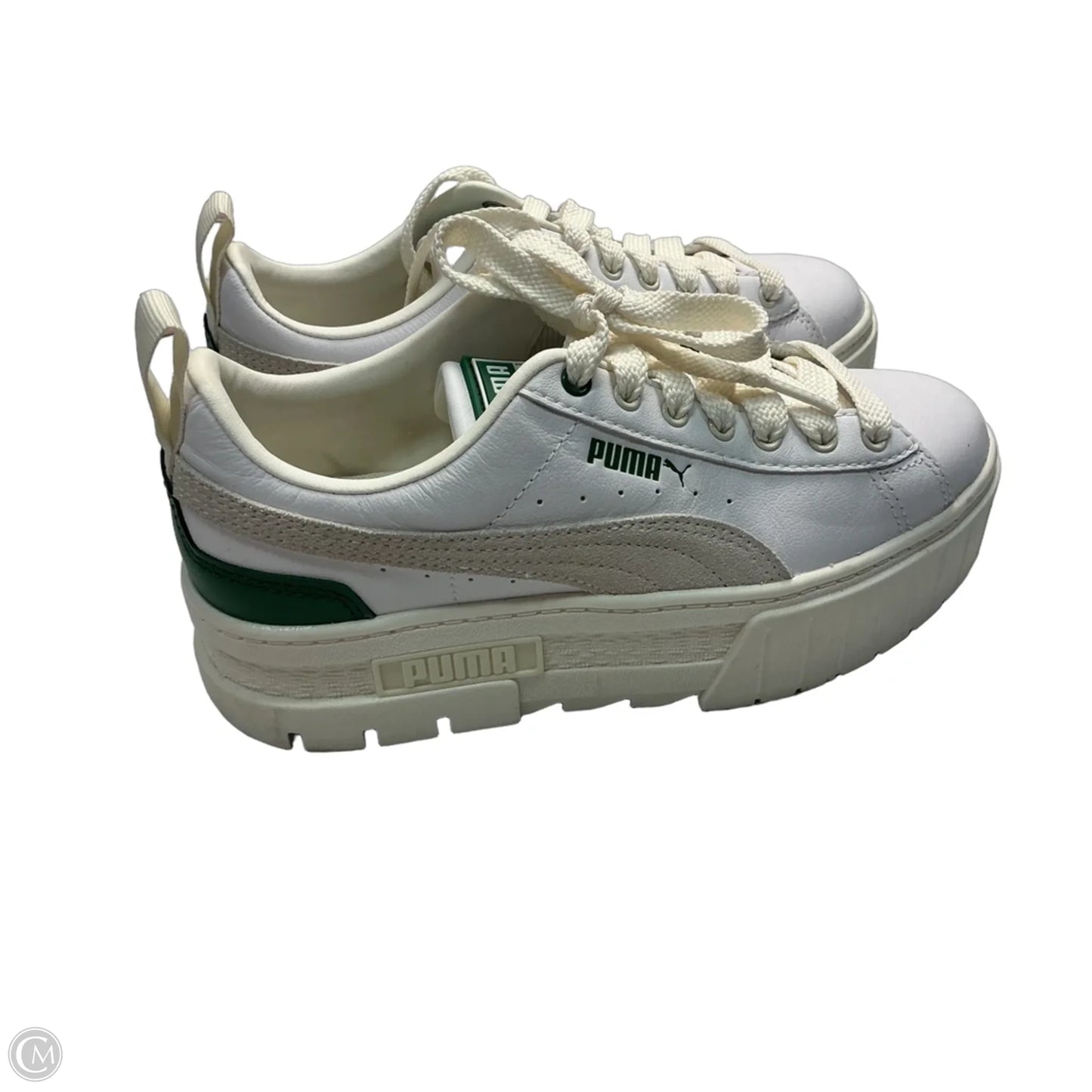 Shoes Sneakers By Puma In Green, Size: 6.5