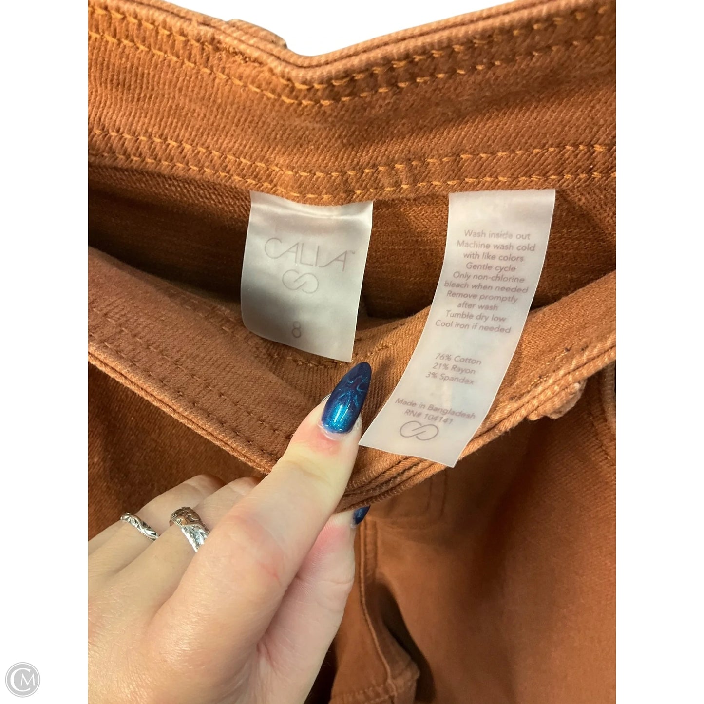 Jeans Wide Leg By Calia In Brown, Size: 8