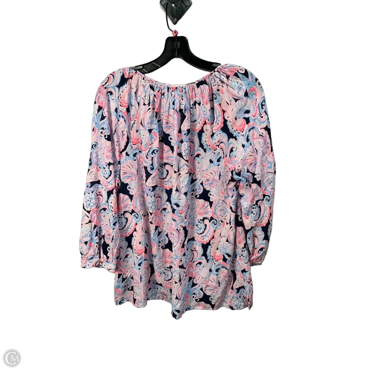 Top Long Sleeve Designer By Lilly Pulitzer In Blue, Size: M