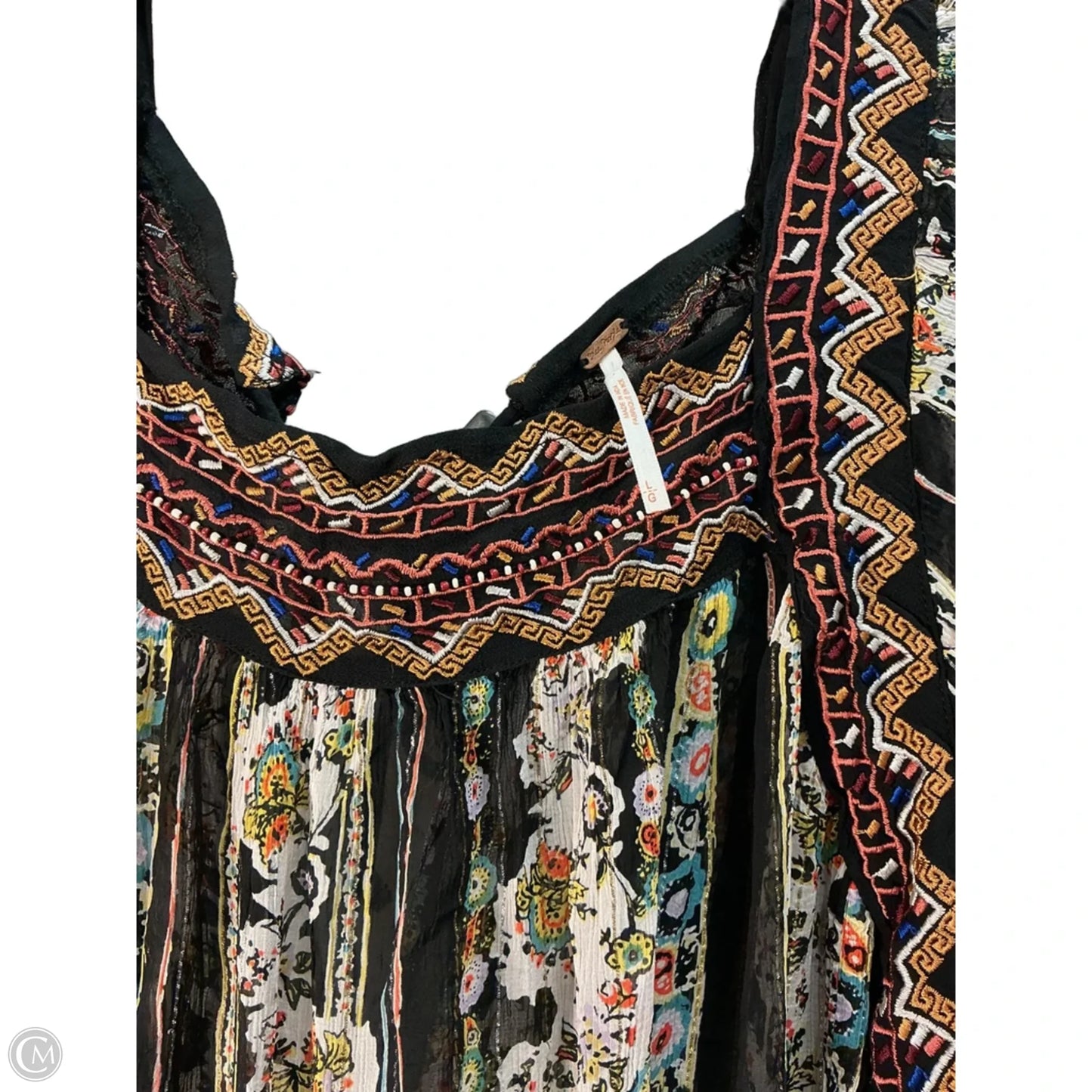 Top Long Sleeve By Free People In Black, Size: L