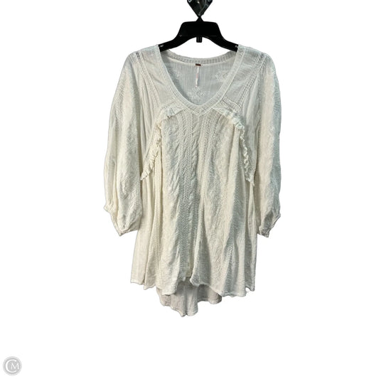 Top Long Sleeve By Free People In White, Size: Xs