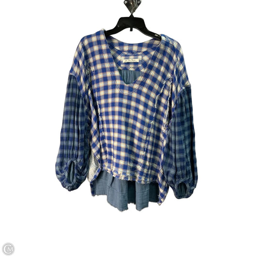 Top Long Sleeve By We The Free In Blue, Size: Xs