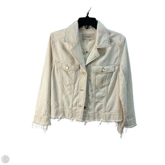 Jacket Denim By Liverpool In White, Size: S