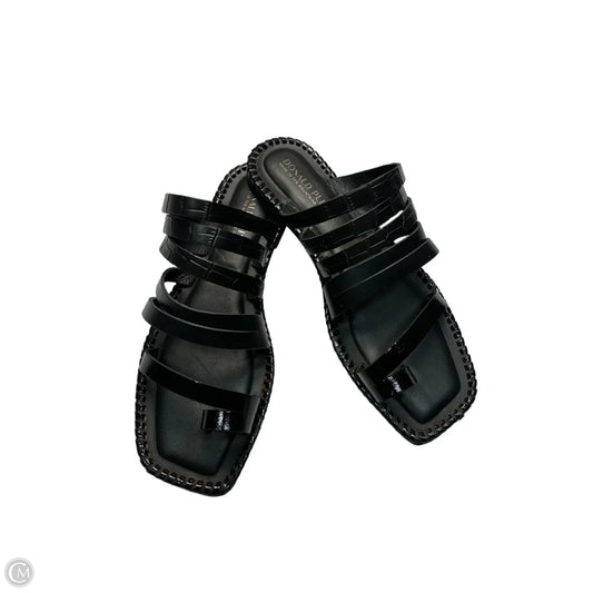 Sandals Flats By Donald Pliner In Black, Size: 8.5