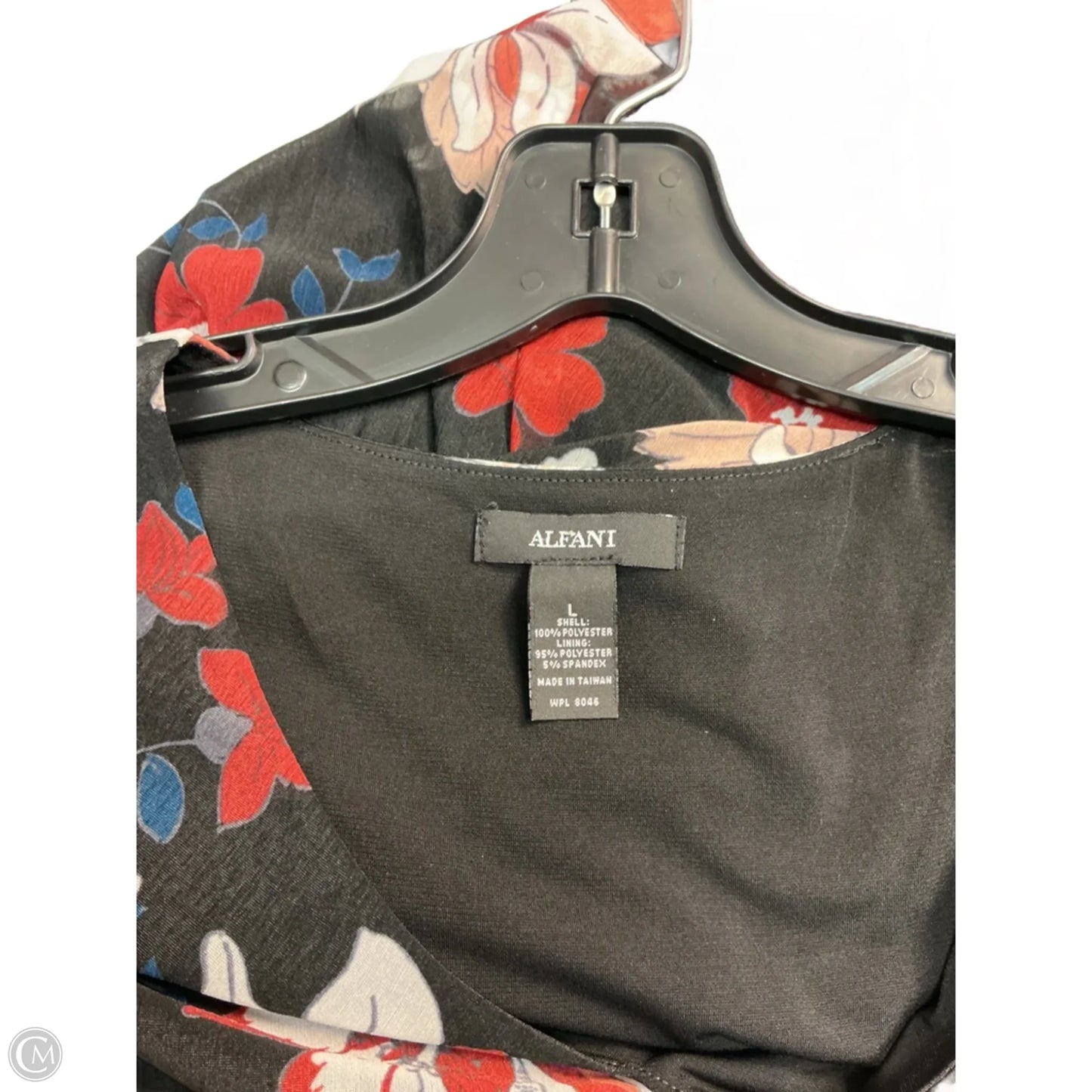 Top Sleeveless By Alfani In Black, Size: L