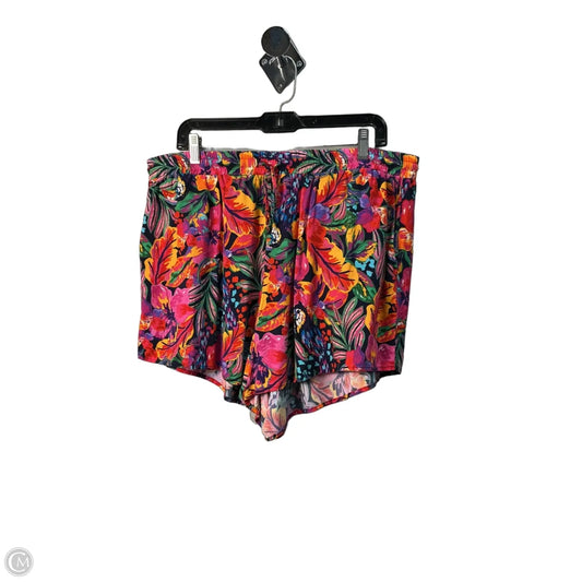 Shorts By Eloquii In Multi-colored, Size: 14