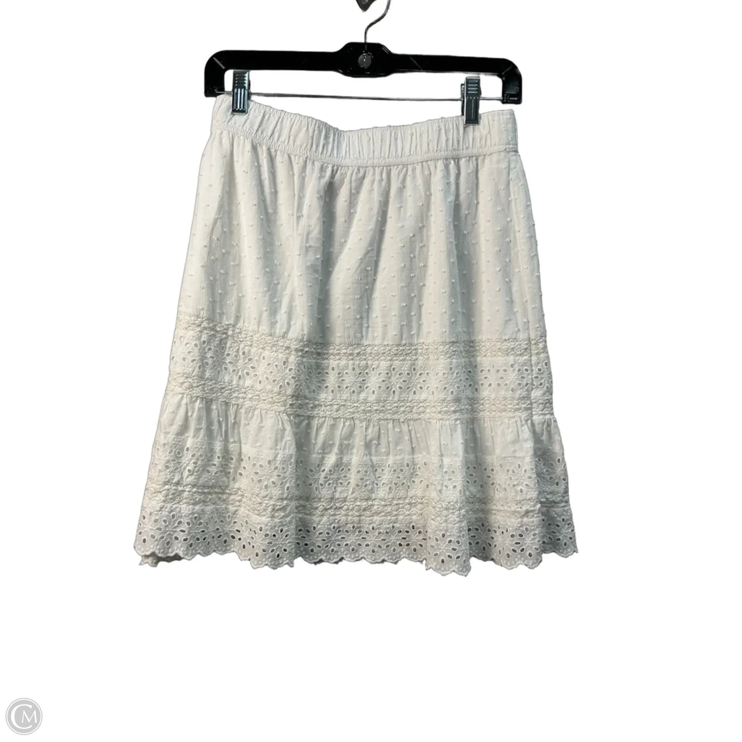 Skirt Midi By Loft In White, Size: Xl