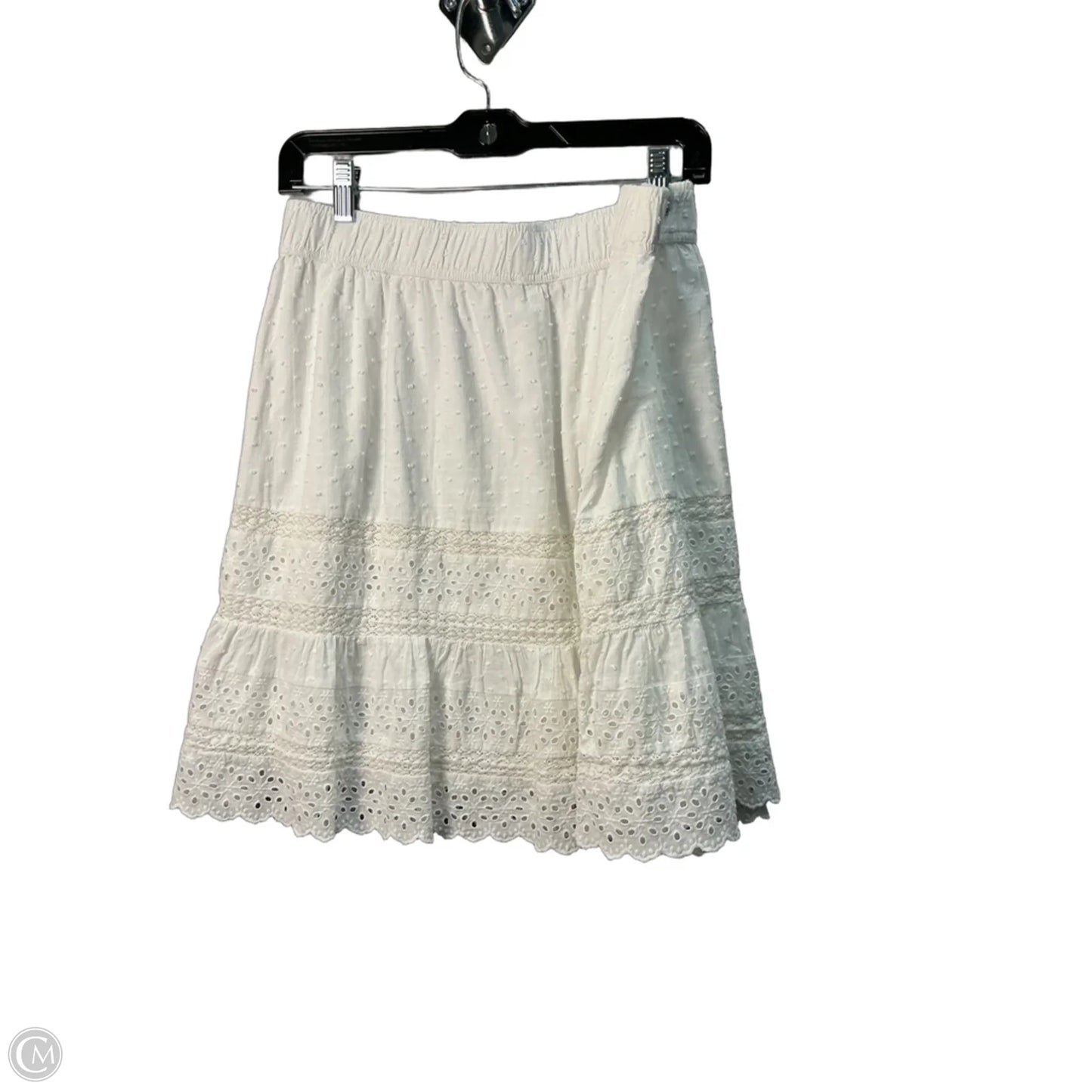 Skirt Midi By Loft In White, Size: Xl