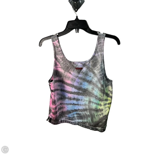 Top Sleeveless By Hardtail In Tie Dye Print, Size: L