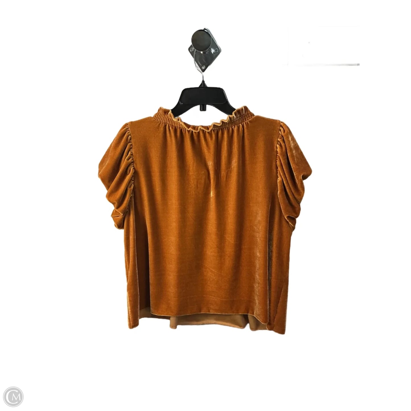 Top Short Sleeve By Free People In Orange, Size: M