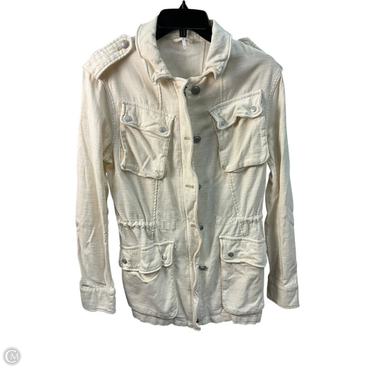 Jacket Denim By Free People In Cream, Size: S