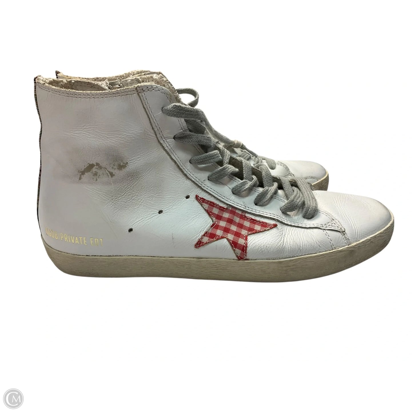 Shoes Luxury Designer By Golden Goose In White, Size: 9