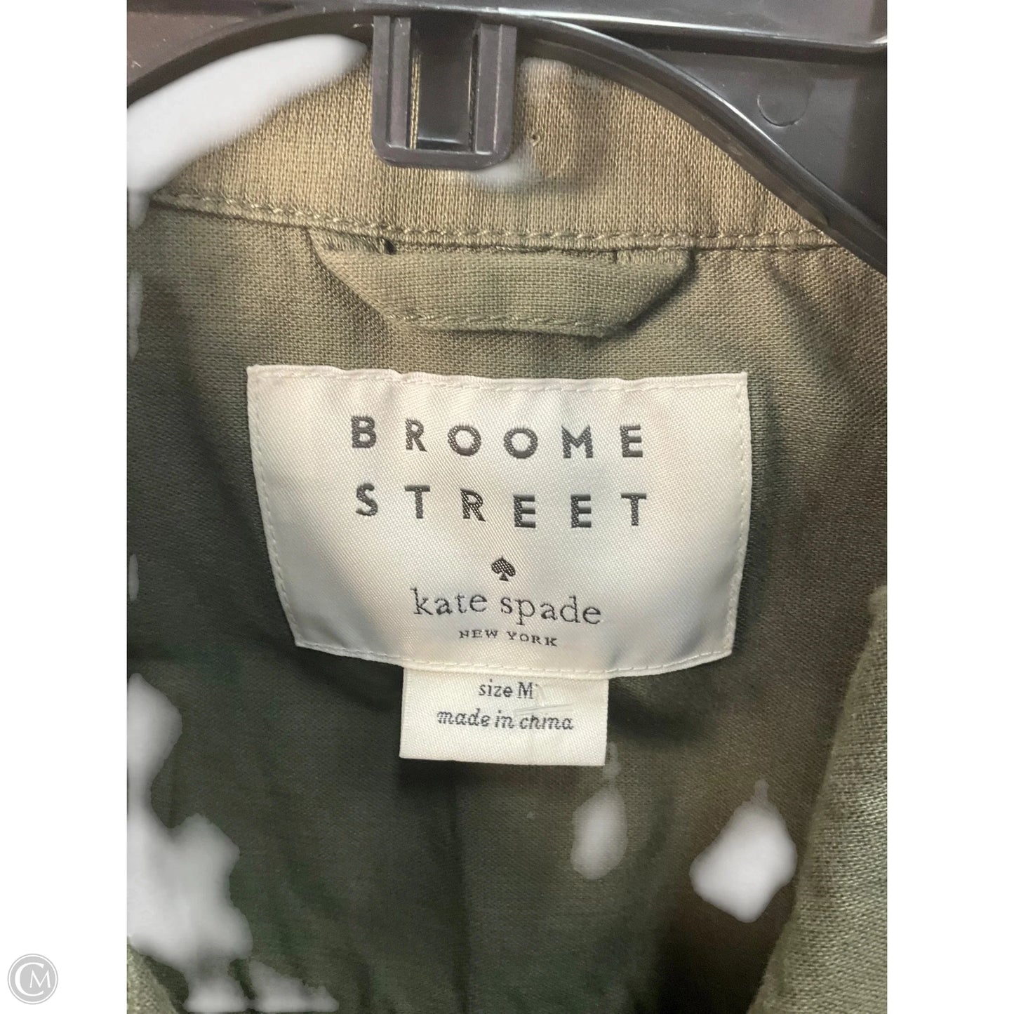 Jacket Designer By Kate Spade In Green, Size: M