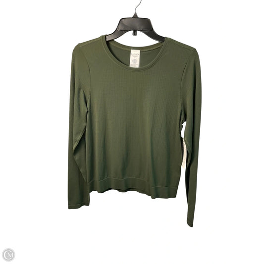 Athletic Top Long Sleeve Crewneck By Athleta In Green, Size: M