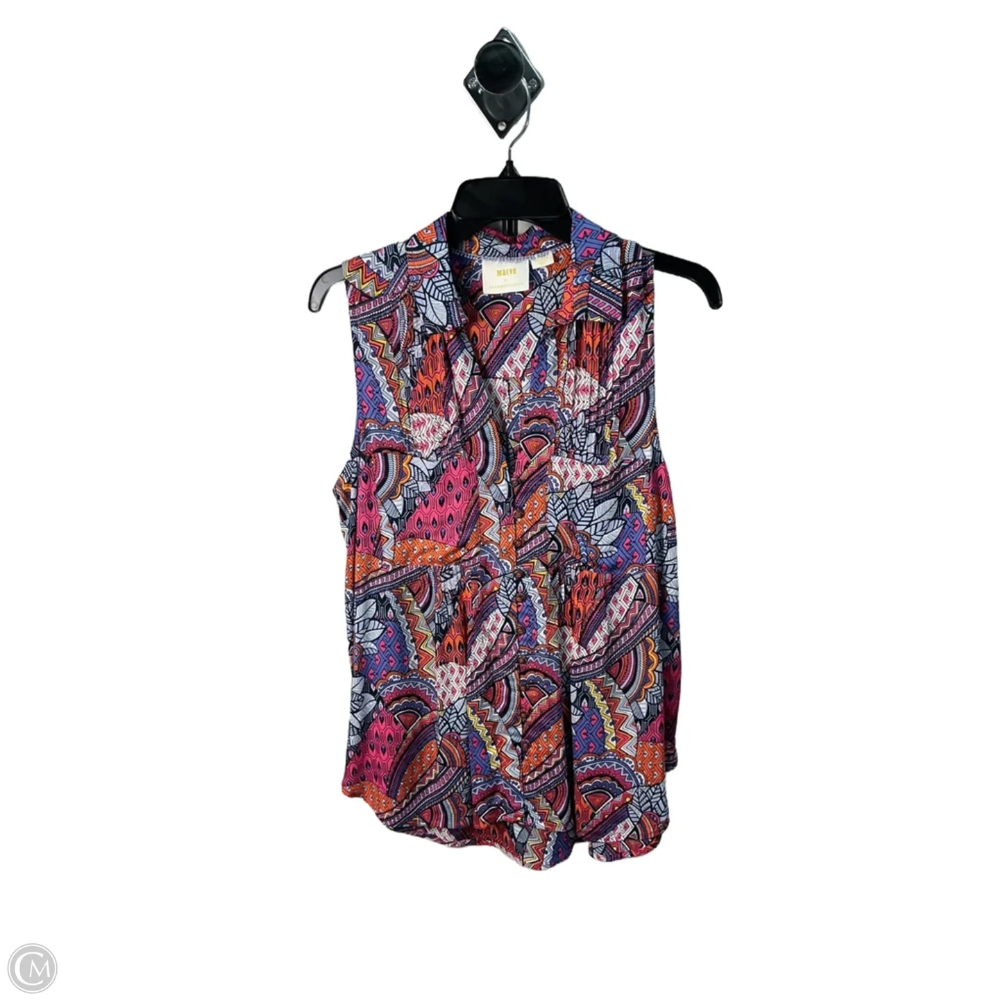 Top Sleeveless By Maeve In Multi-colored, Size: M