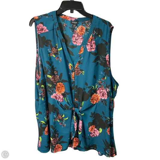 Top Sleeveless By Torrid In Blue, Size: 26
