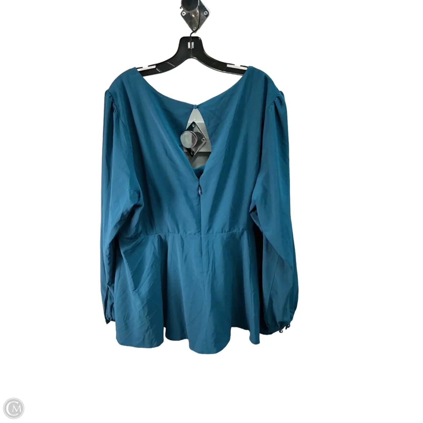 Top Long Sleeve By Torrid In Blue, Size: 22