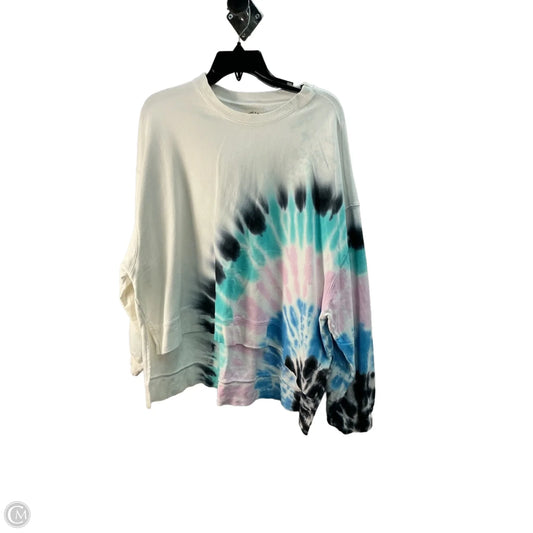 Top Long Sleeve By Electric & Rose In Tie Dye Print, Size: S
