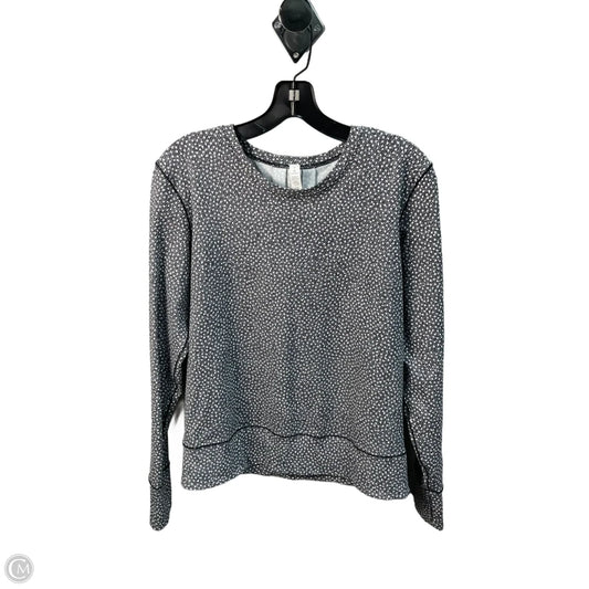 Athletic Top Long Sleeve Collar By Lululemon In Grey, Size: 8