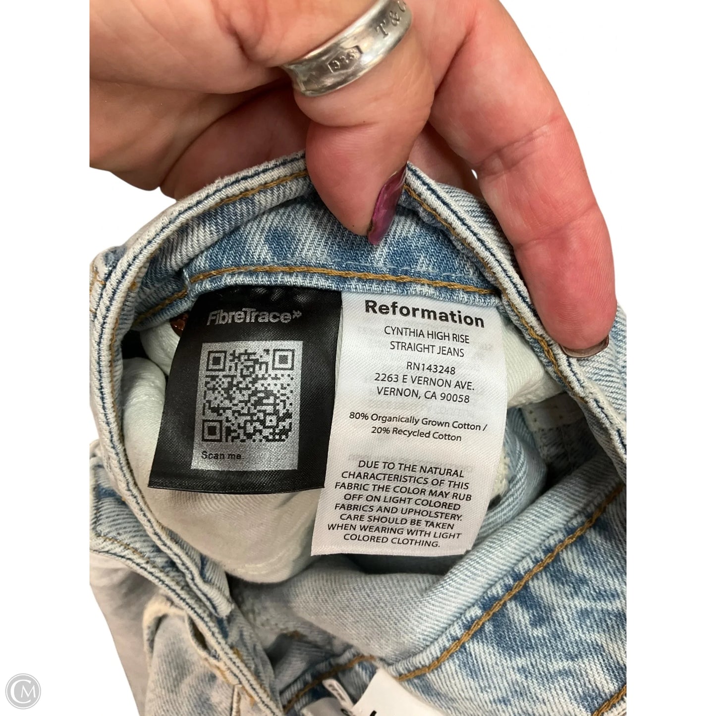Jeans Straight By Reformation In Blue, Size: 2