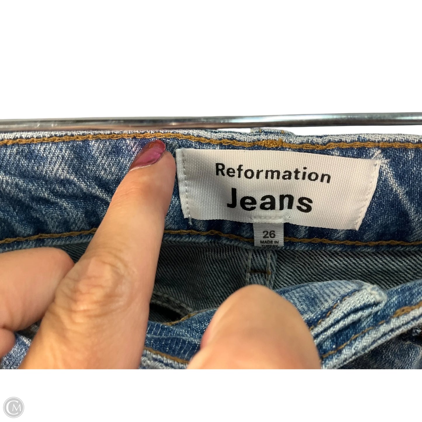 Jeans Straight By Reformation In Blue, Size: 2