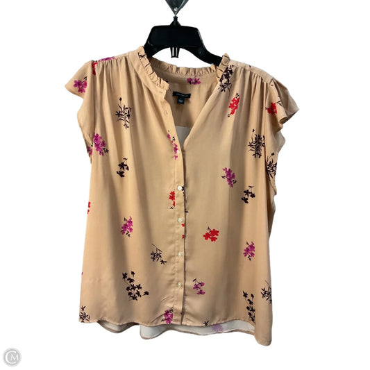 Top Sleeveless By Ann Taylor In Cream, Size: L