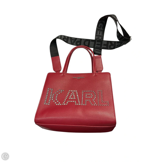 Crossbody Designer By Karl Lagerfeld, Size: Medium