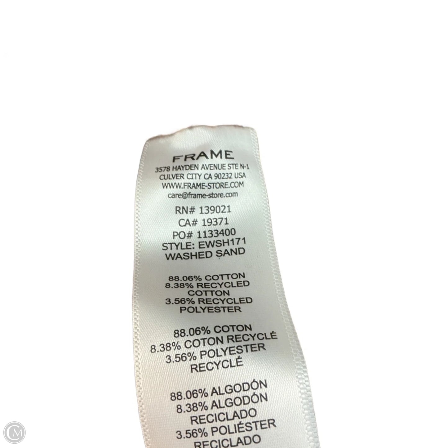 Shorts By Frame In Tan, Size: S