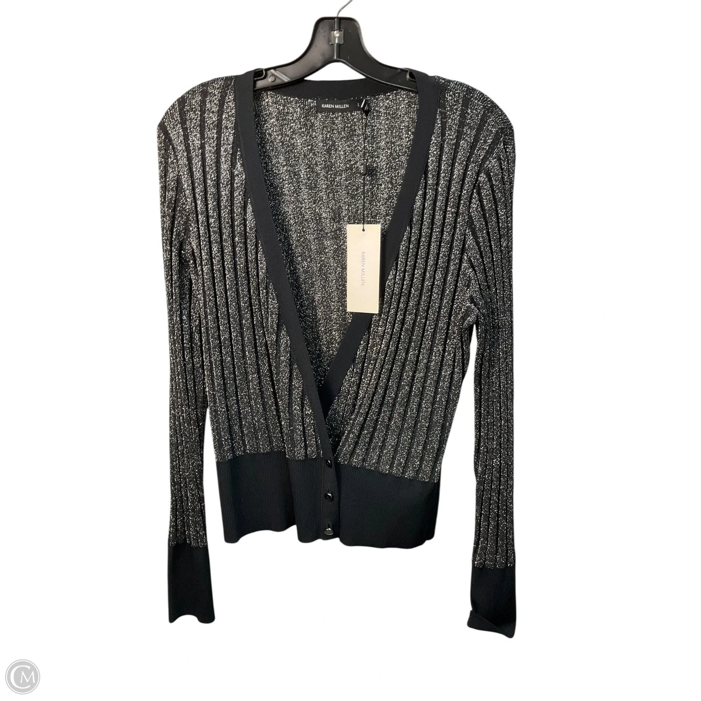 Top Long Sleeve By Karen Millen In Black, Size: L