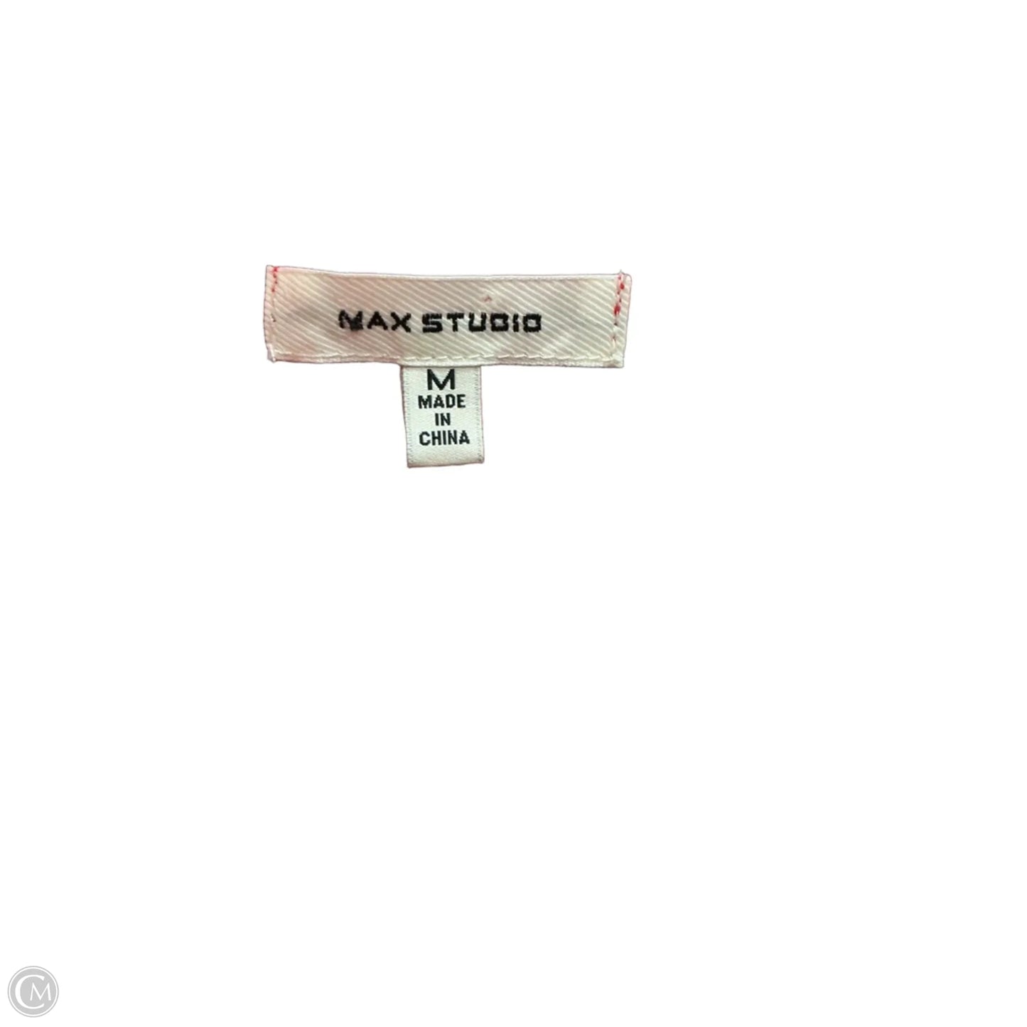 Top Short Sleeve By Max Studio In Red, Size: M