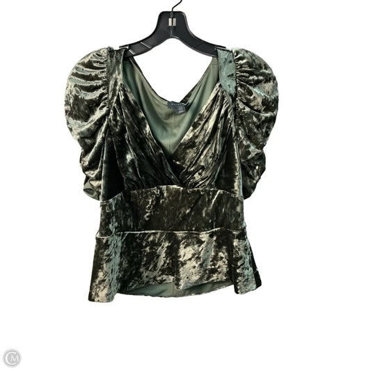 Top Short Sleeve By Top Shop In Green, Size: M
