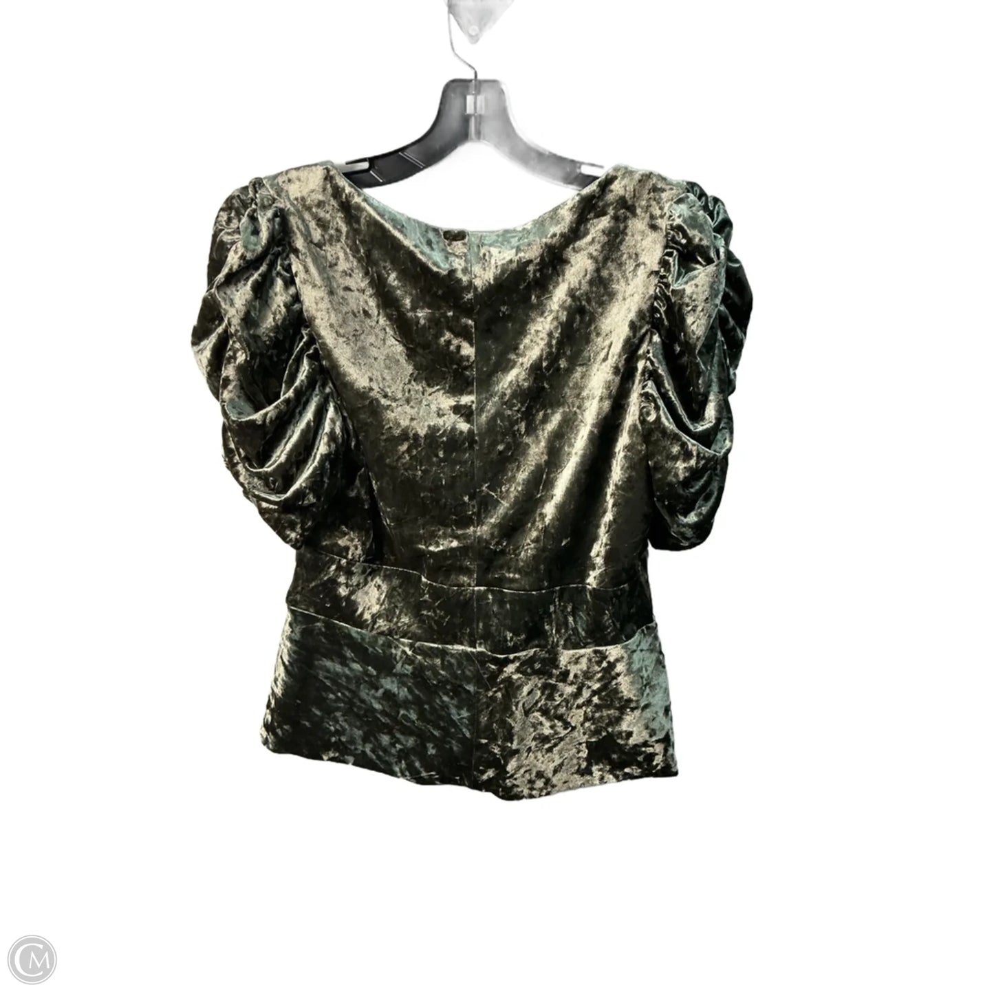 Top Short Sleeve By Top Shop In Green, Size: M