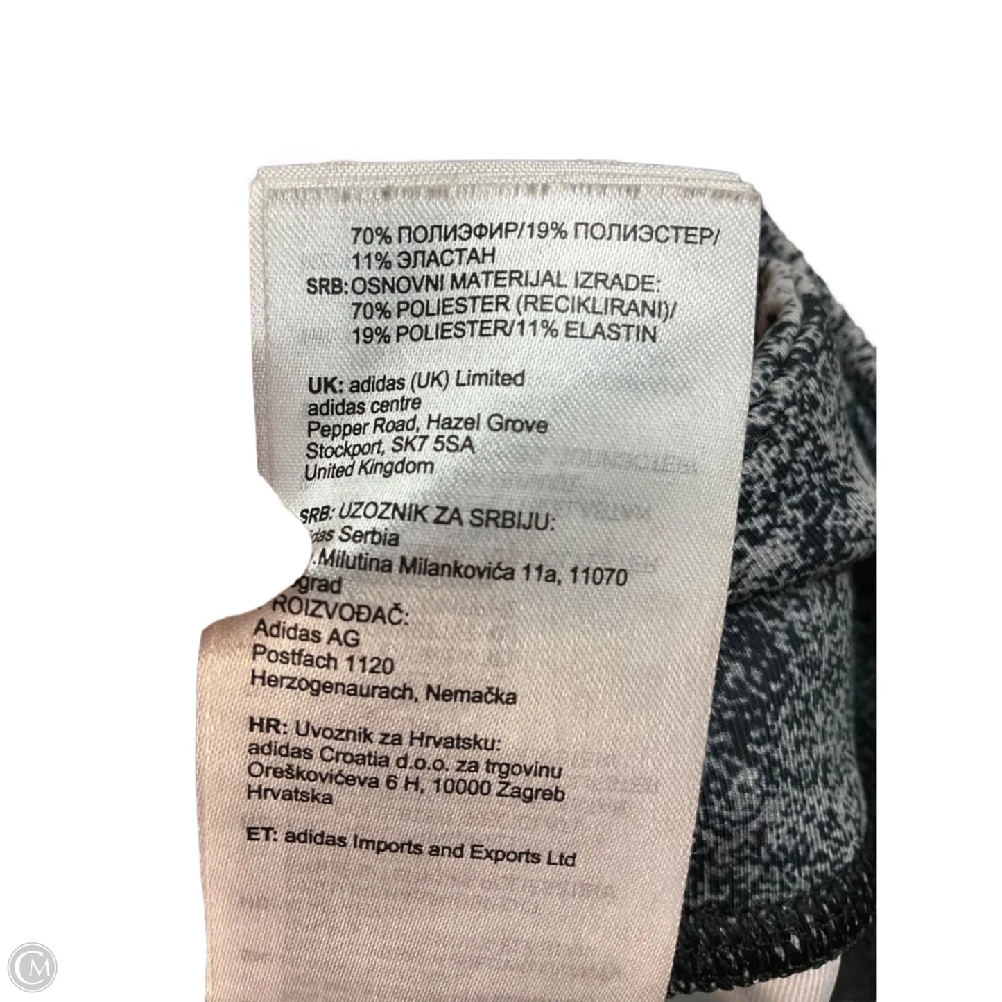 Athletic Leggings By Adidas In Black, Size: S