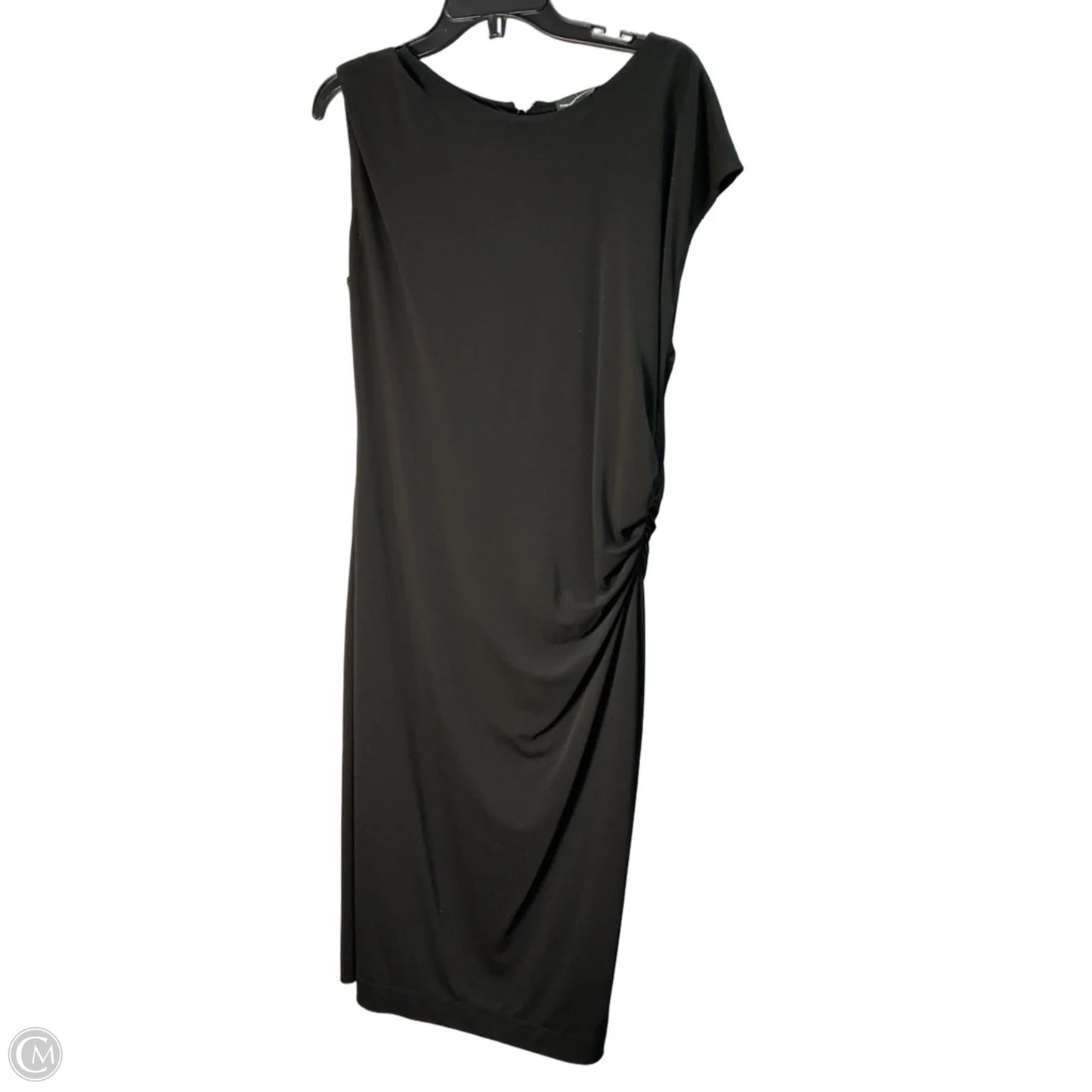 Dress Casual Maxi By Emporio Armani In Black, Size: Xl