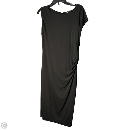 Dress Casual Maxi By Emporio Armani In Black, Size: Xl