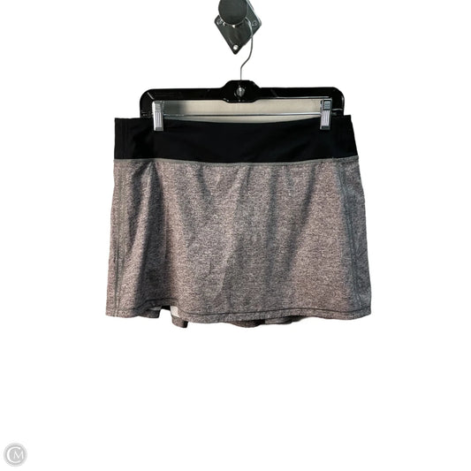 Athletic Skirt By Lululemon In Grey, Size: M