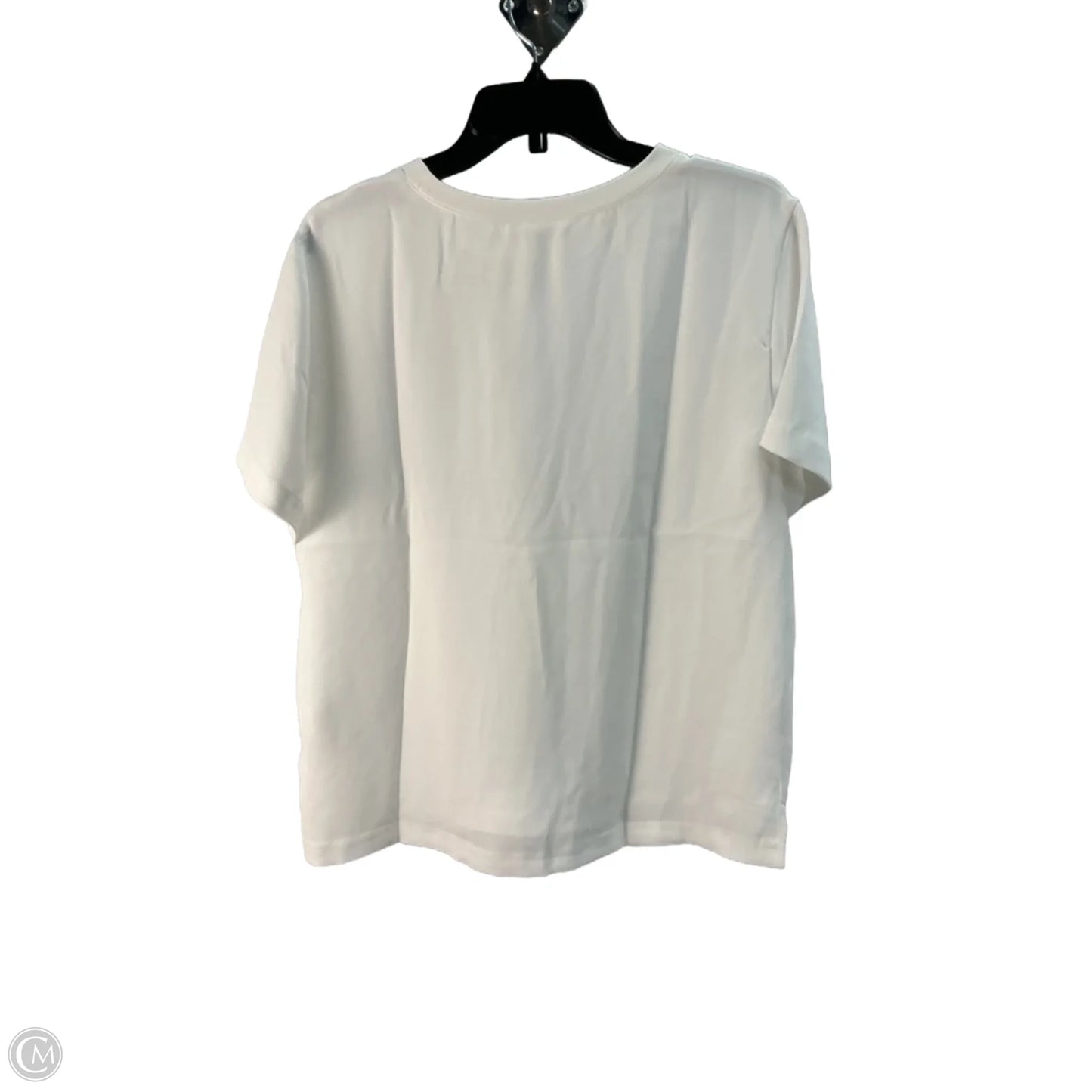 Top Short Sleeve Basic By Open Edit In White, Size: M