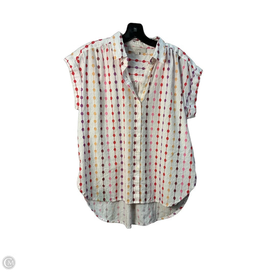 Top Sleeveless By Loft In White, Size: S
