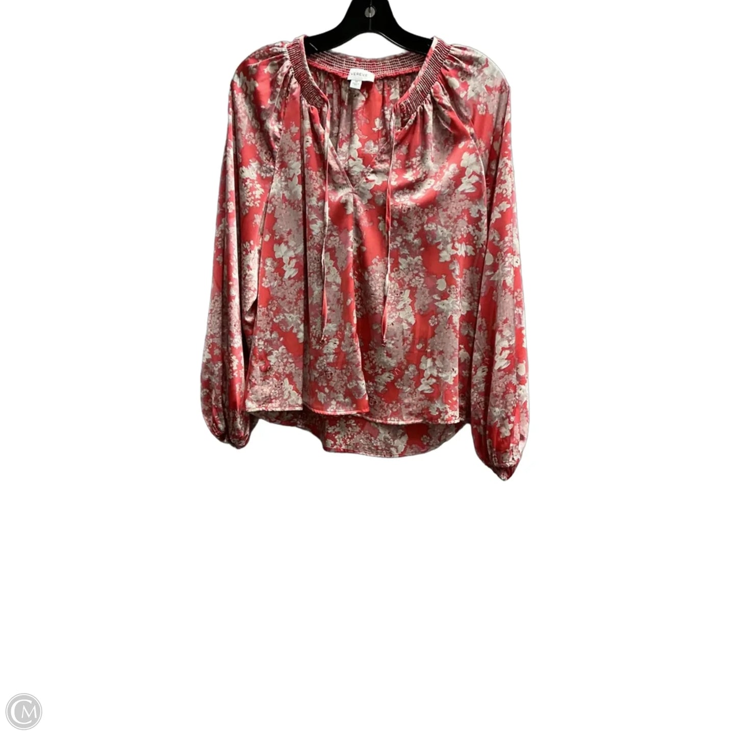 Top Long Sleeve By Evereve In Pink, Size: M
