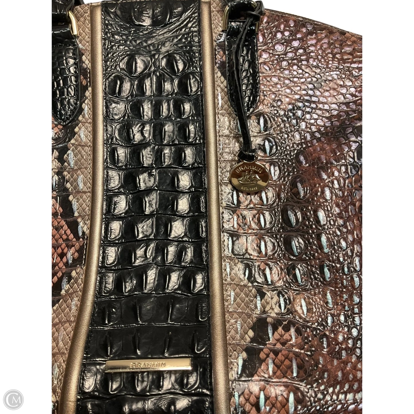 Handbag Designer By Brahmin, Size: Large