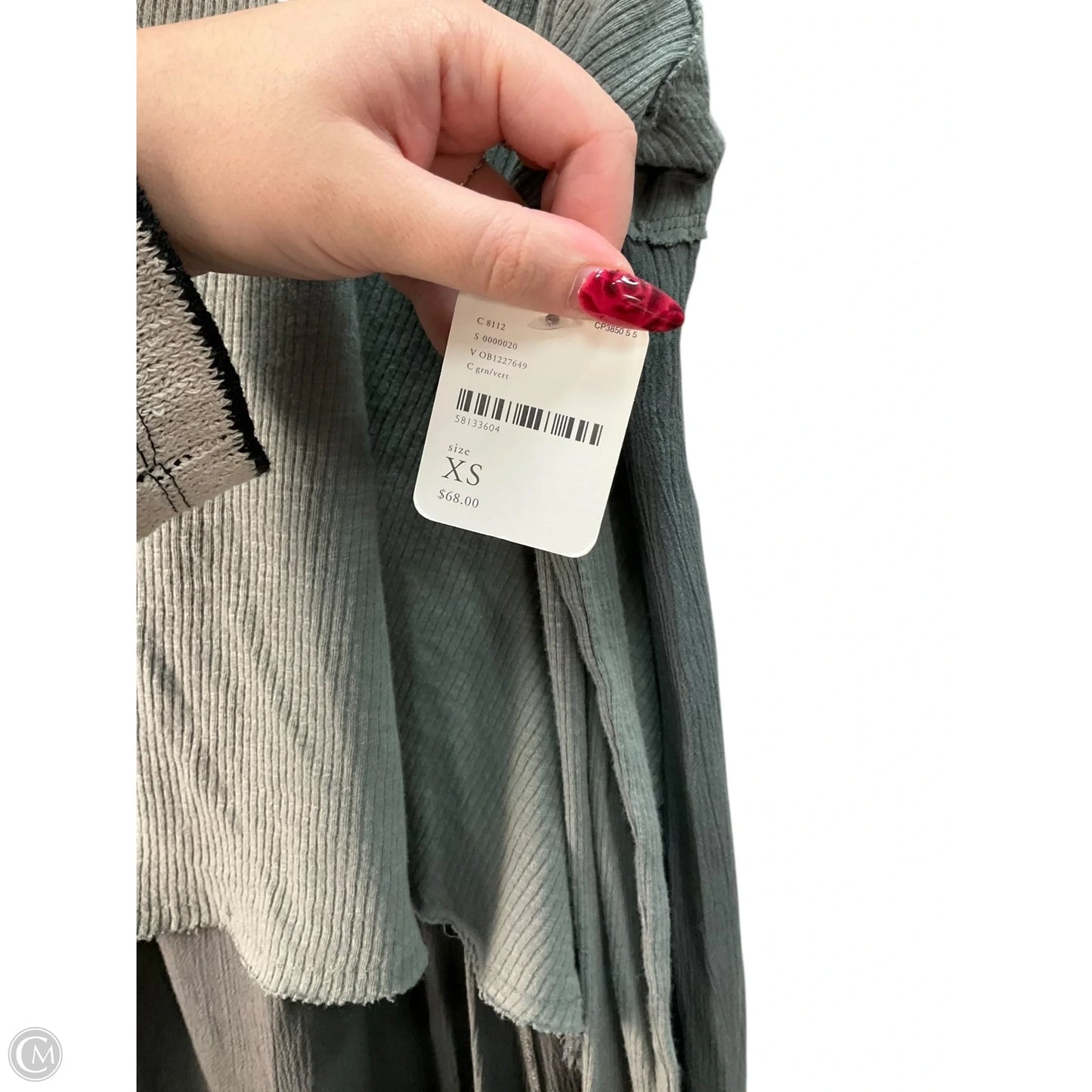 Top Long Sleeve By We The Free In Green, Size: Xs