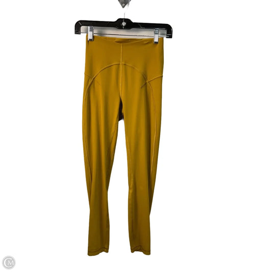 Athletic Leggings By Lululemon In Chartreuse, Size: 4