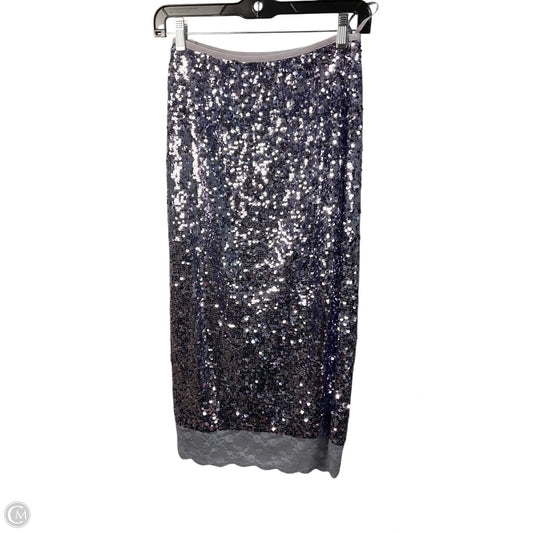 Skirt Midi By Anthropologie In Purple, Size: Xs