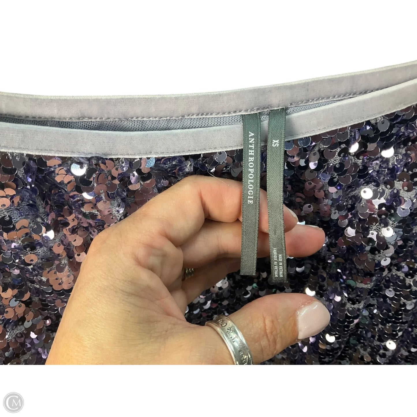 Skirt Midi By Anthropologie In Purple, Size: Xs